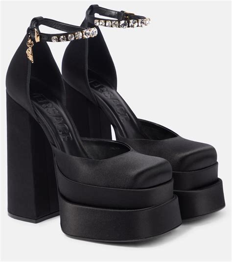 women's versace platform heels|versace platform heel boots.